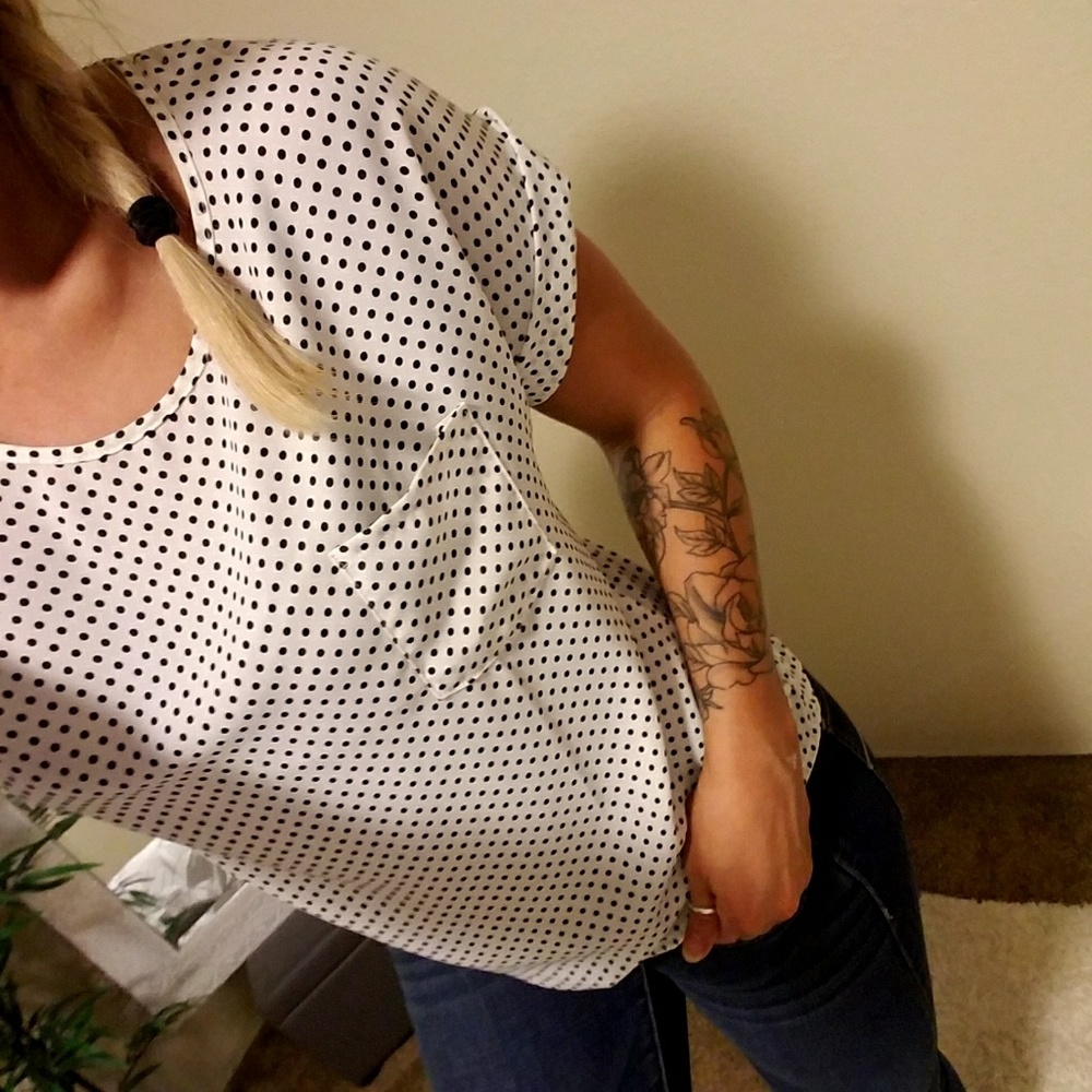 Polka dot blouse